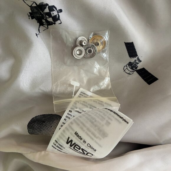 NEW. WESC Bomber  Zipper Jacket. Olive. Sz L - Picture 7 of 7